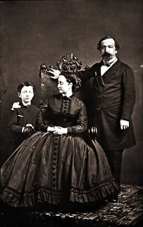 The Imperial family: Napoleon III, the Empress Eugenie and the Prince  Imperial. 