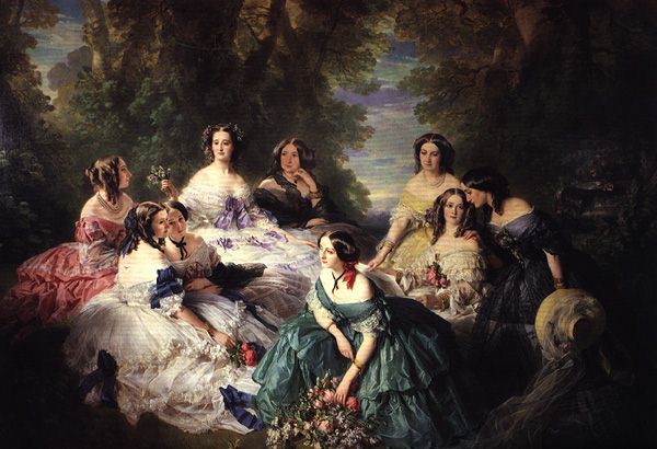 The empress Eugénie surrounded by her ladies in waiting - napoleon.org