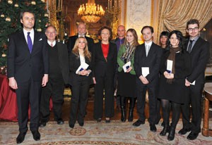 The prize winners with the Princess Napoléon & the Prince d'Essling © Fondation Napoléon