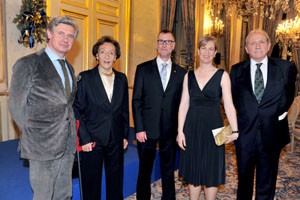 The 2011 History Prize winners, HIH Princess Napoléon, Prince d'Essling © Fondation Napoléon