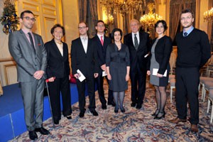 The 2011 grant winners, HIH the Princess Napoléon and the Prince d'Essling © Fondation Napoléon