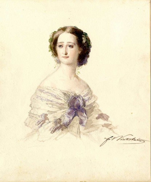 Image of The Empress Eugenie, of France. (1826~1920). Eugenie is