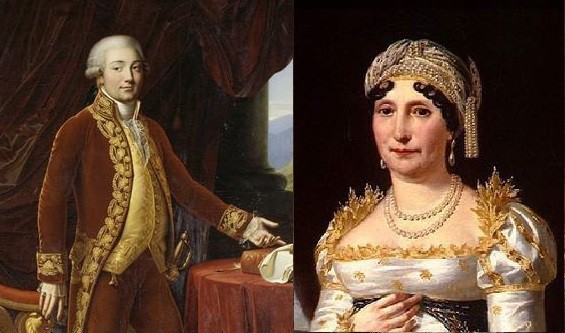 Charles et Letizia Bonaparte, les parents de Napoléon Ier
