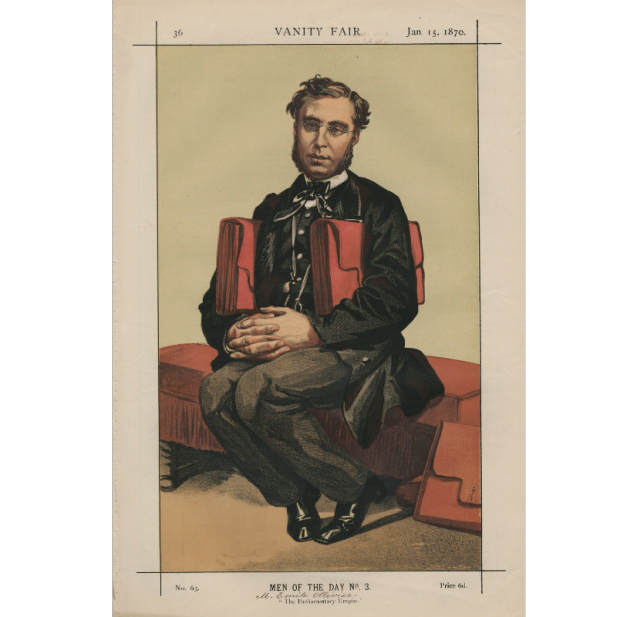 Émile Ollivier, « L'Empire parlementaire », par James Tissot, <br>paru dans <i>Vanity Fair</i> le 15 janvier 1870 © National Portrait Gallery